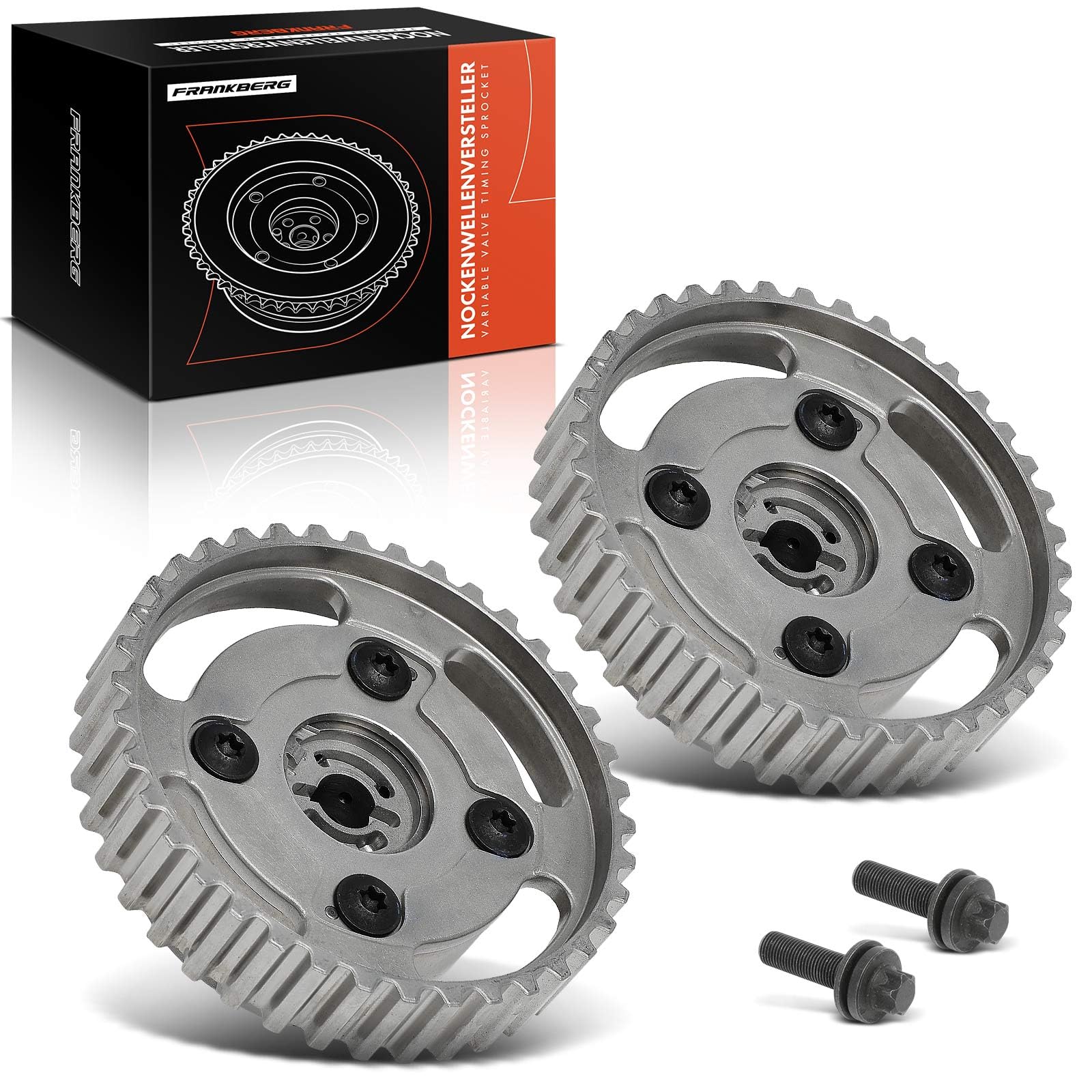 Frankberg 2x Ajusteurs d'arbre à cames pour moteurs à essence 1613302280 | Compatible avec: C4 II NC, Grandland X A18 P1UO, 208 II UB UJ UP UW, C3 Aircross II 2C 2R, 3008 Van MC MJ MR