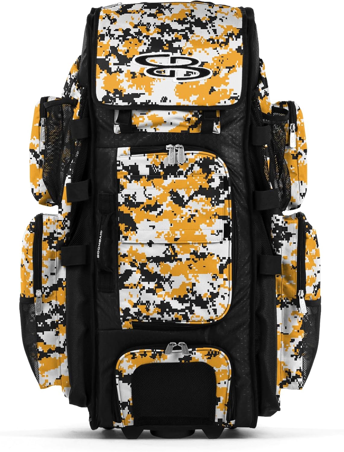 Boombah Superpack XL Digital Camo Rolling Bat Bag - 35.5" H x 13.5" W x 10" D - Multiple Colors - Wheeled Version