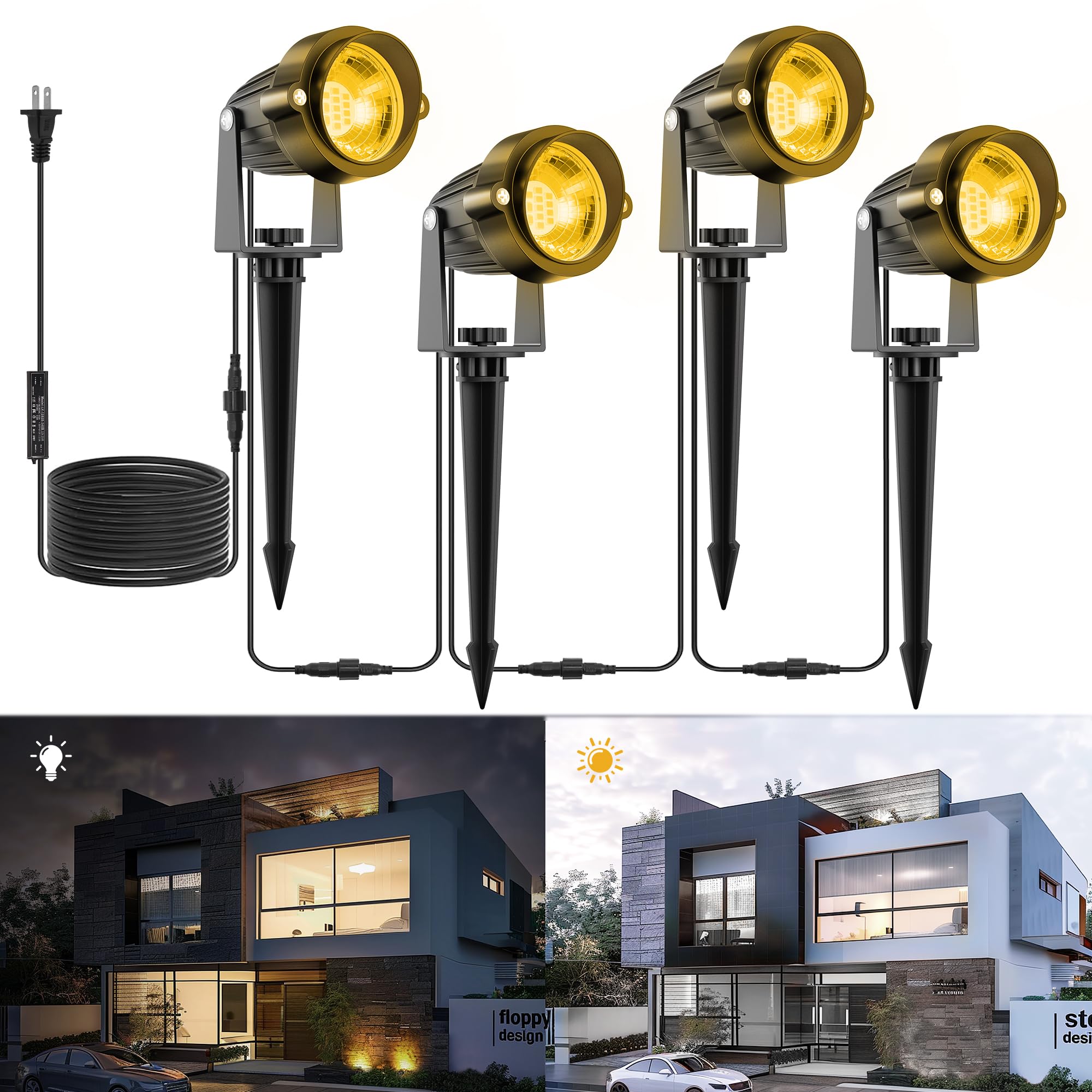 Low Voltage Landscape Lighting, Dusk to Dawn Outdoor