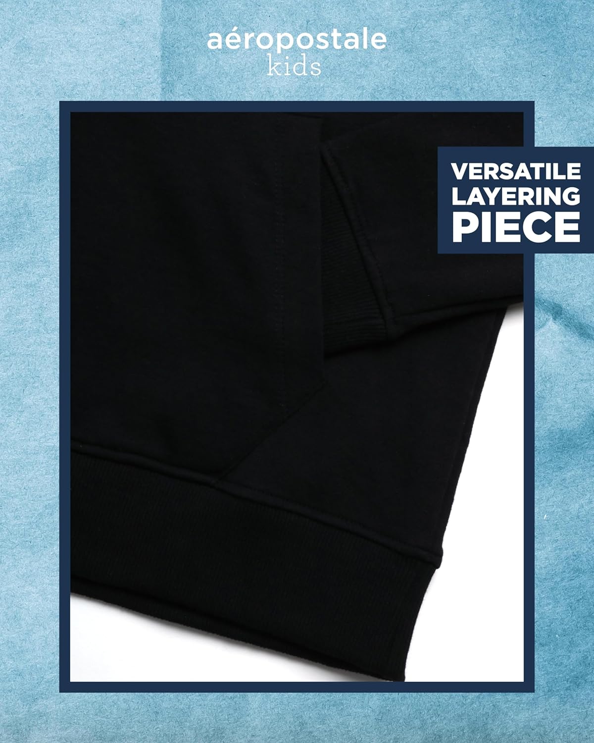 AEROPOSTALE Boys' Sweatshirt - Cozy Soft Cotton Blend Fleece Casual Pullover Graphic Hoodies for Boys (Sizes: 4-16) - Image 4