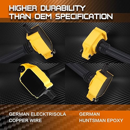 Miniatura 6 de ENA Paquete de 6 bujías de encendido UF648 97390 iridio para 3.6 V6 2011 2012 2013 2014 2015 2016 Dodge Durango Charger Grand Caravan Chrysler Town