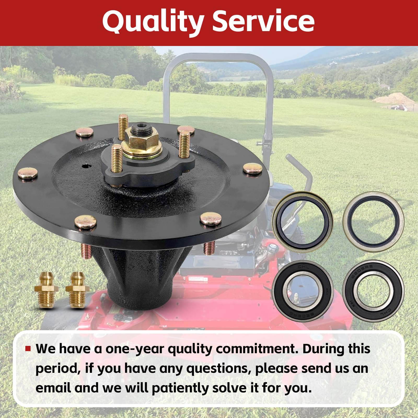 Amazon.com : BZJUNZE 119-8560 Spindle Assembly w/Bearings