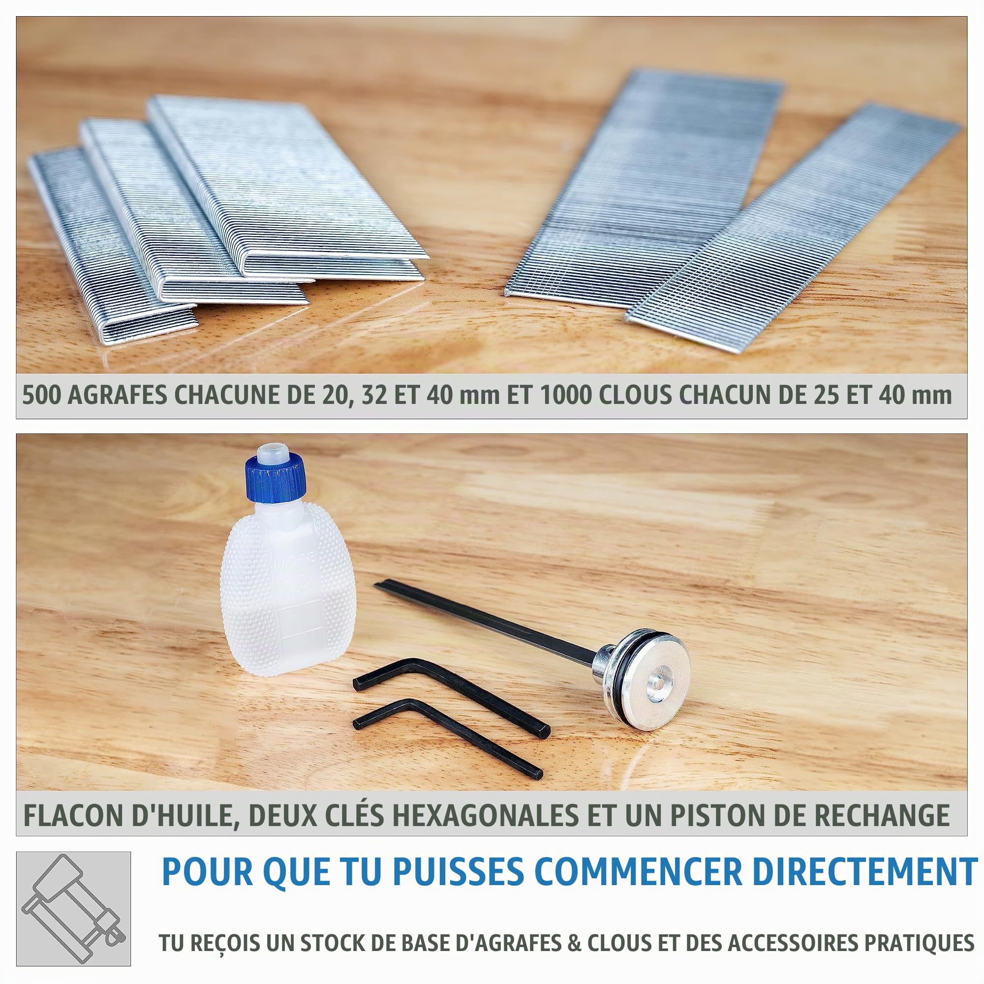 Güde Agrafeuse-cloueuse pneumatique