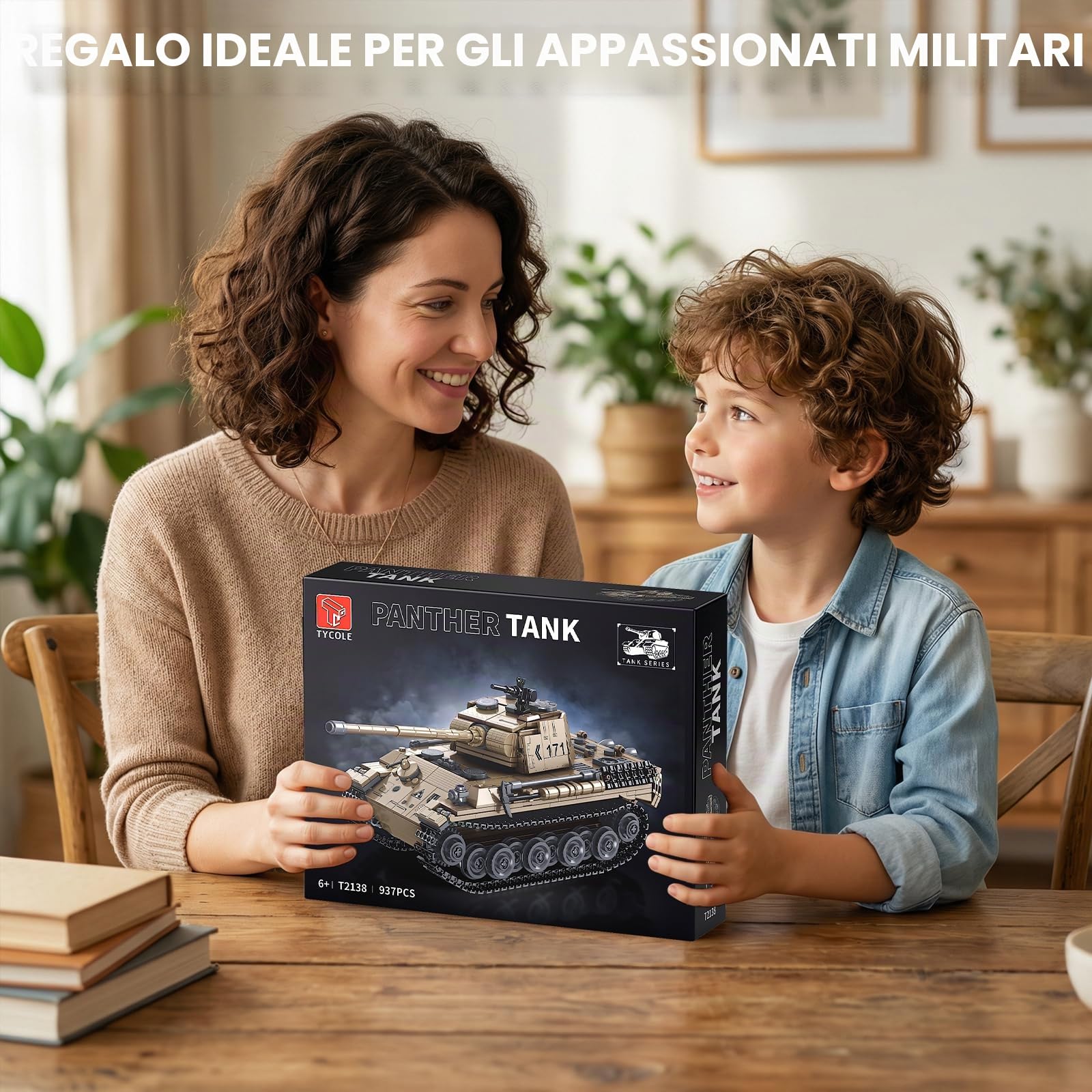 TYCOLE Leopard Serbatoio Militare Costruzioni Set 937 Pezzi WW2 Carro Armato Modello Collezione Regalo Compleanno Natale Bambini 8 Anni Bambini Bambine Adulti