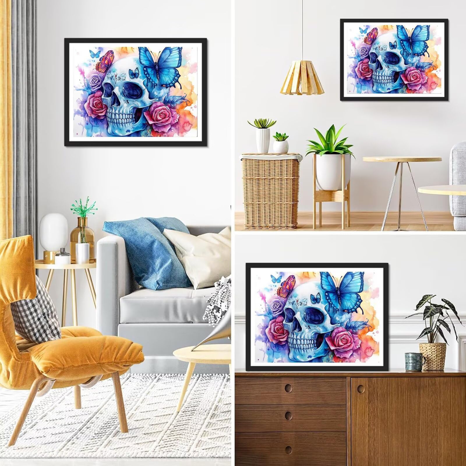 Diamond Painting Schmetterl, 5D Diamond Painting Erwachsene 70x90cm qw1-611