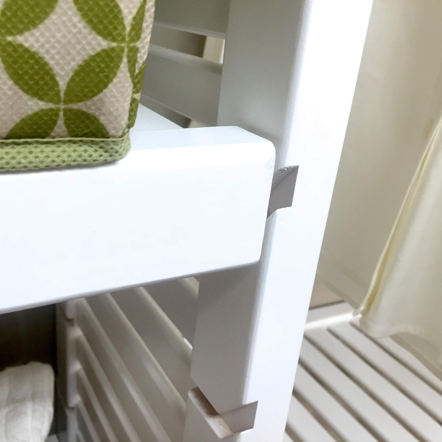 Solid Wood White Reach-In Closet System
