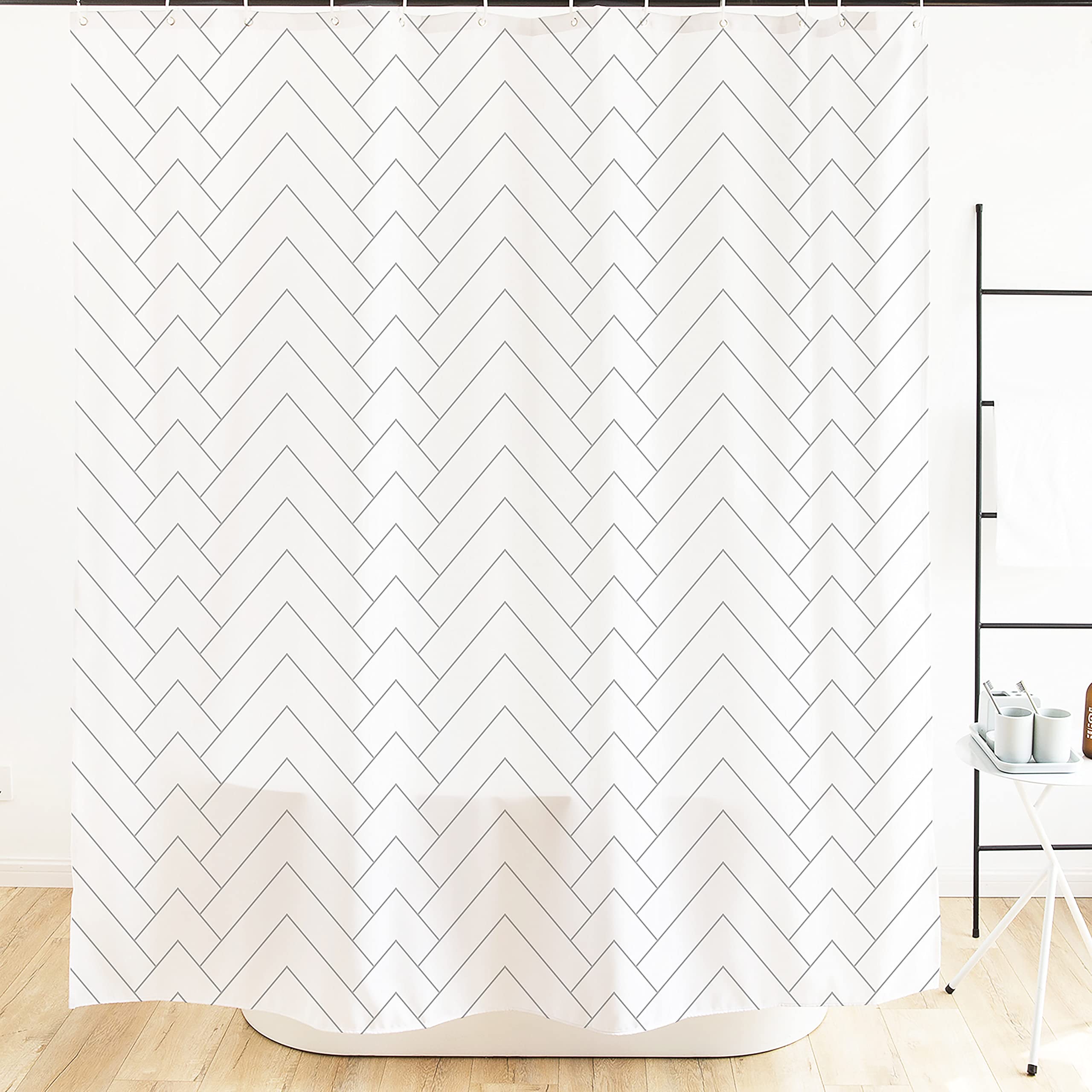 Ofat Home Simple Series Wavelet Dot Bathroom Shower Curtain