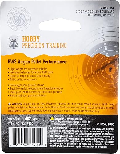 Miniatura 7 de Rheinisch-Westfalische 2317400 RWS Hobby 2317400 Air Gun Ammo .177 Sport Line