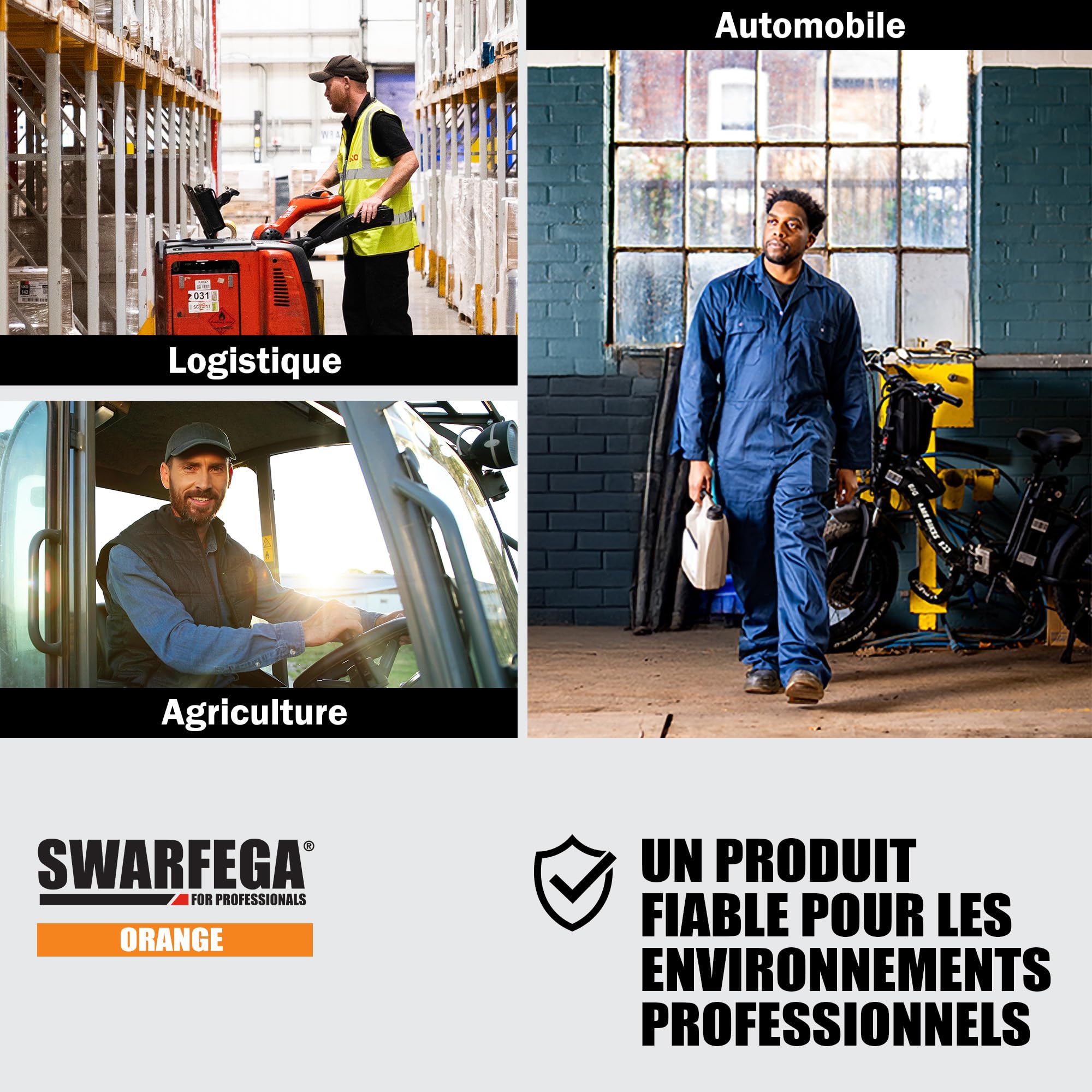 Swarfega Orange – Nettoyant Industriel Mains – Recharge 4 L – sans solvant – Usage Professionnel