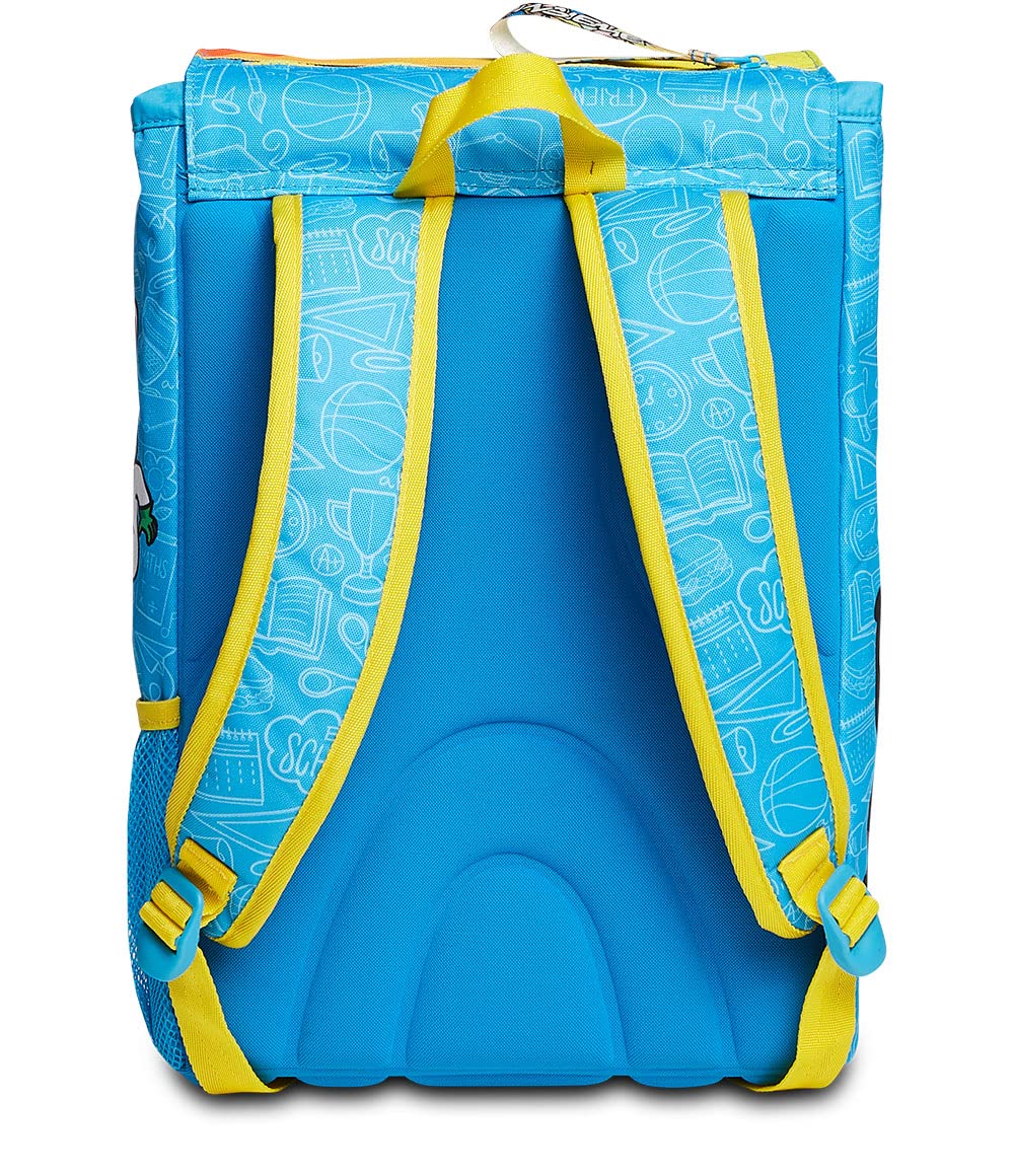 Seven S. P. A. Zaino Estensibile Dinsieme, Blu, Tasca Lateral Porta Borraccia, Scuola & Tempo Libero