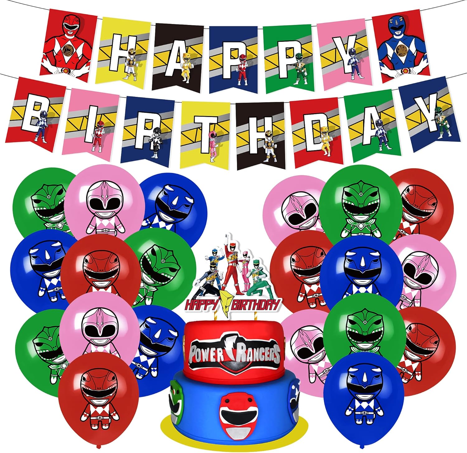 heidaman-power-ranger-party-supplies-kit-with-turkey-ubuy for Free Power Ranger Party Printables Heidaman Power Ranger Party Supplies Kit with Turkey | Ubuy for Free Power Ranger Party Printables