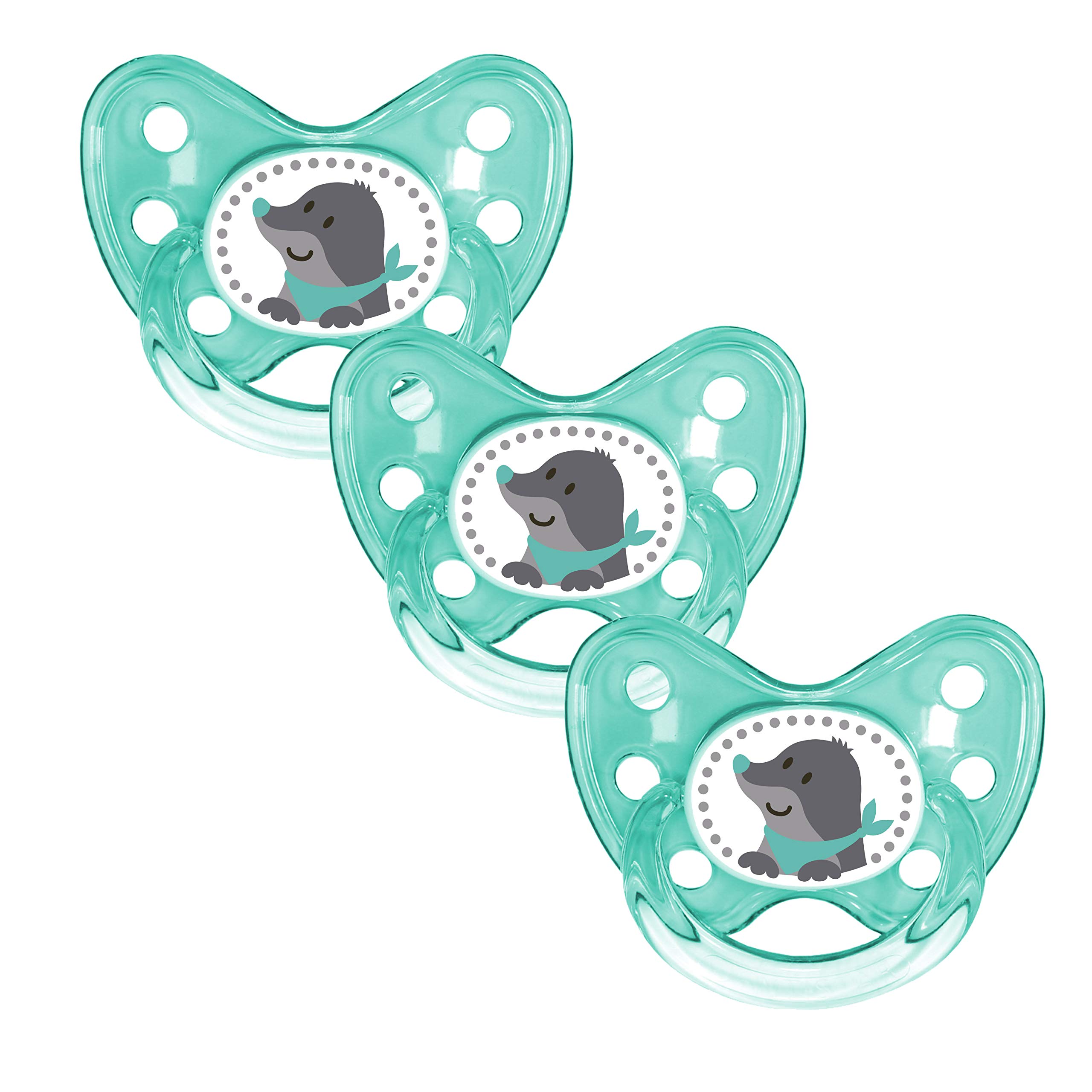 dentistar Set de 3 Chupetes Ortodónticos de Silicona – Talla 1, 0-6 meses – Chupete recien nacido previene la desalineación de los dientes – Libre de BPA – Corazón, Azul — view 15