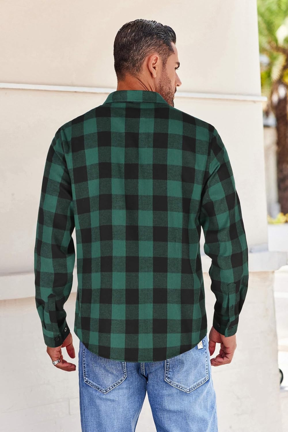 COOFANDY Mens Flannel Shirts Long Sleeve Button Down Shirt with Pocket Casual Shirts Work Shirts for Men - Image 6