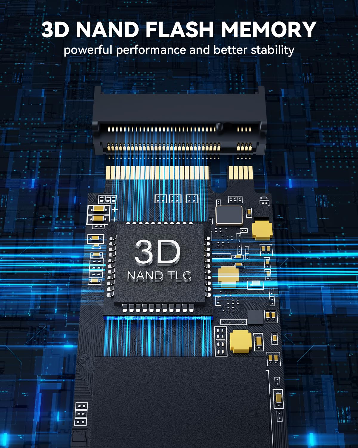 RAOYI Unità a stato solido interna NVMe da 512 GB M.2 2280 PCIe Gen4x4 SSD, fino a 5000 MB/s, configurazione cache SLC, archiviazione ed espansione di memoria per desktop laptop PS5