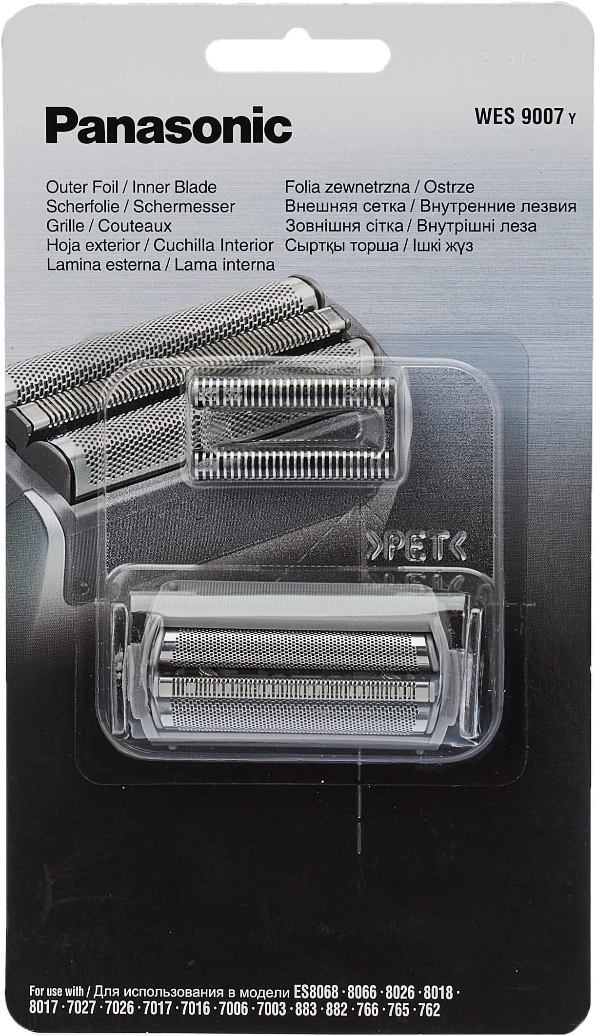 Panasonic WES9007 Blades and Foil Combo Pack for ES7027 ES7026 ES7017 ES7016 ES8068 ES8066, ES7006, ES7003, ES882 ES883, ES762 ES765 ES766 –, ES8026, ES8018, ES8017