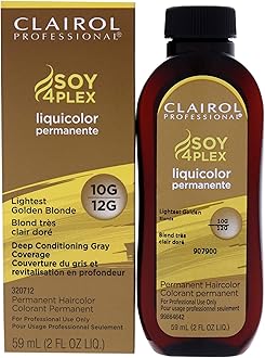Clairol Professional Liquicolor Permanent for Hair, 12g/10g Lighter Golden Blonde, 2 oz.