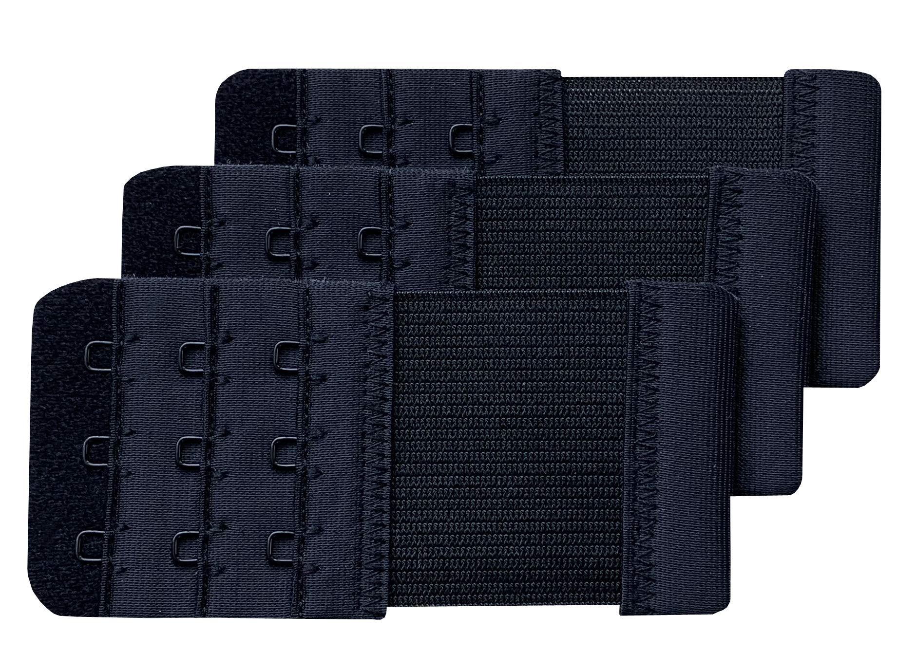 Women Pack of 3 Soft Comfortable 3 Hooks Bra Extender