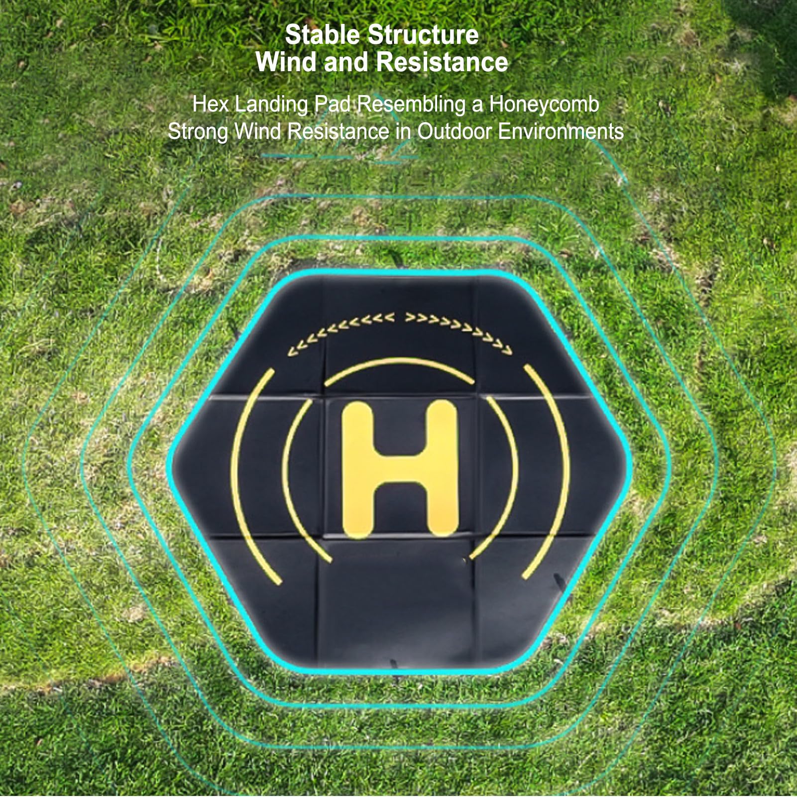 Drone Pads Helipads Czarny Dwustronny gwóźdź Szlifowany o Długości 110 Cm do Samolotów