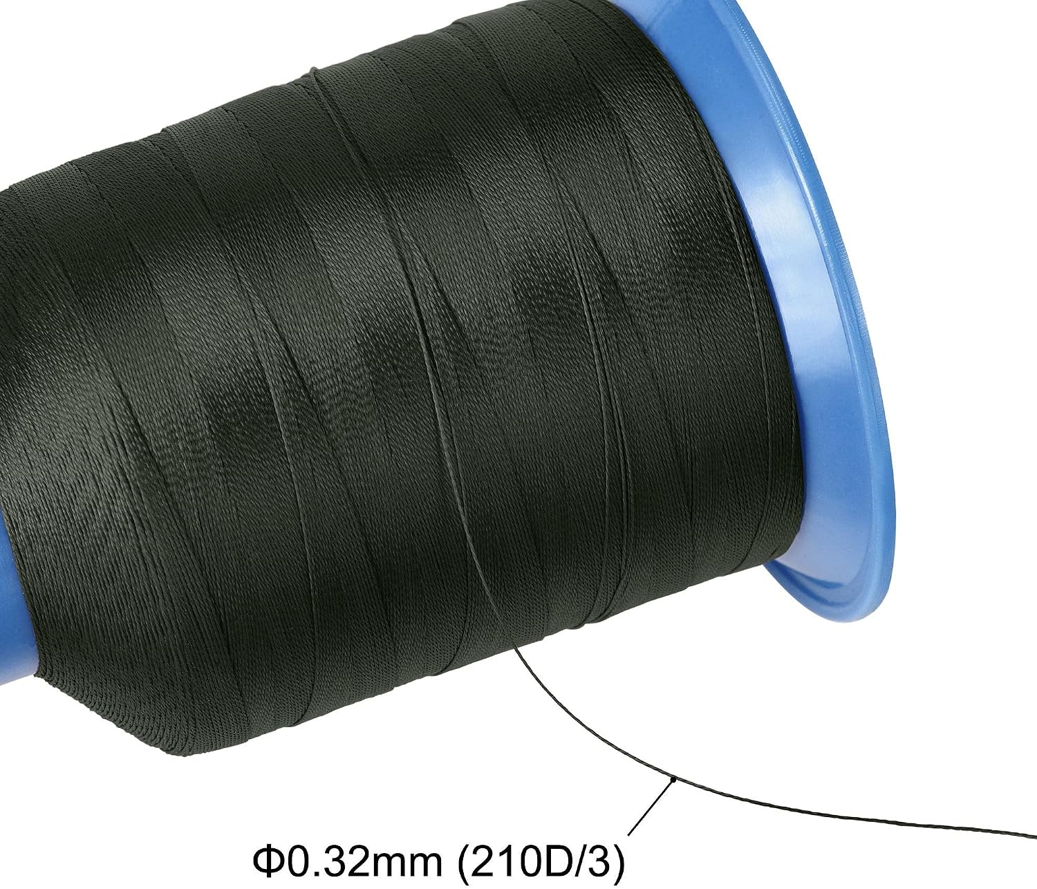 sourcing map Bonded Polyester Sewing Thread Extra Strong 1312 Yards 210D/0.32mm Upholstery Thread for Manual and Machine Sews (Dark Green) - Image 4