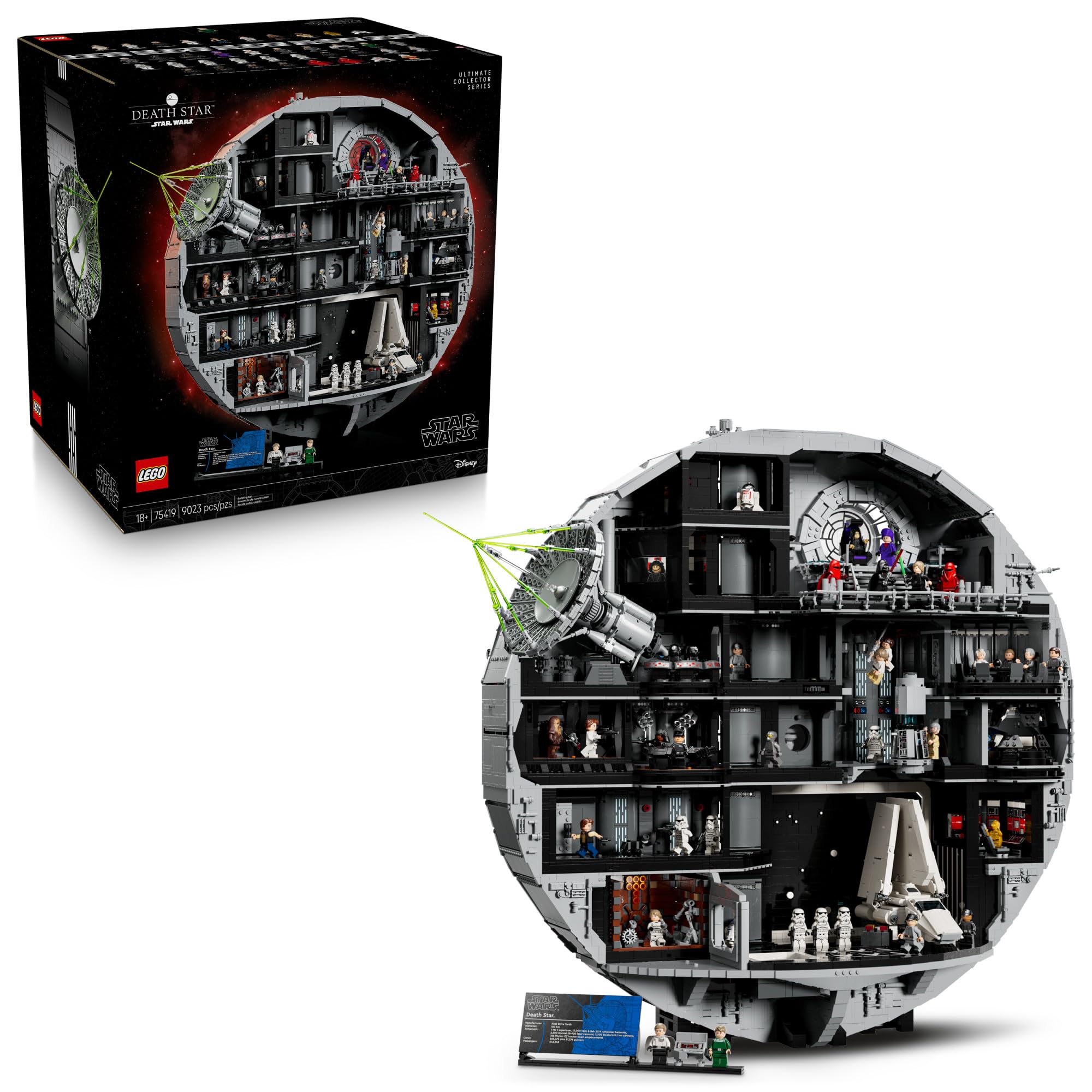 LEGO Star Wars Death Star Building Set for Adults, Ages 18+ - Collectible & Room Decor for Office, Bedroom, or Book Shelf - Fun Activity for Men, Women, & Movie Fans - Gift Idea for Birthdays - 75419
