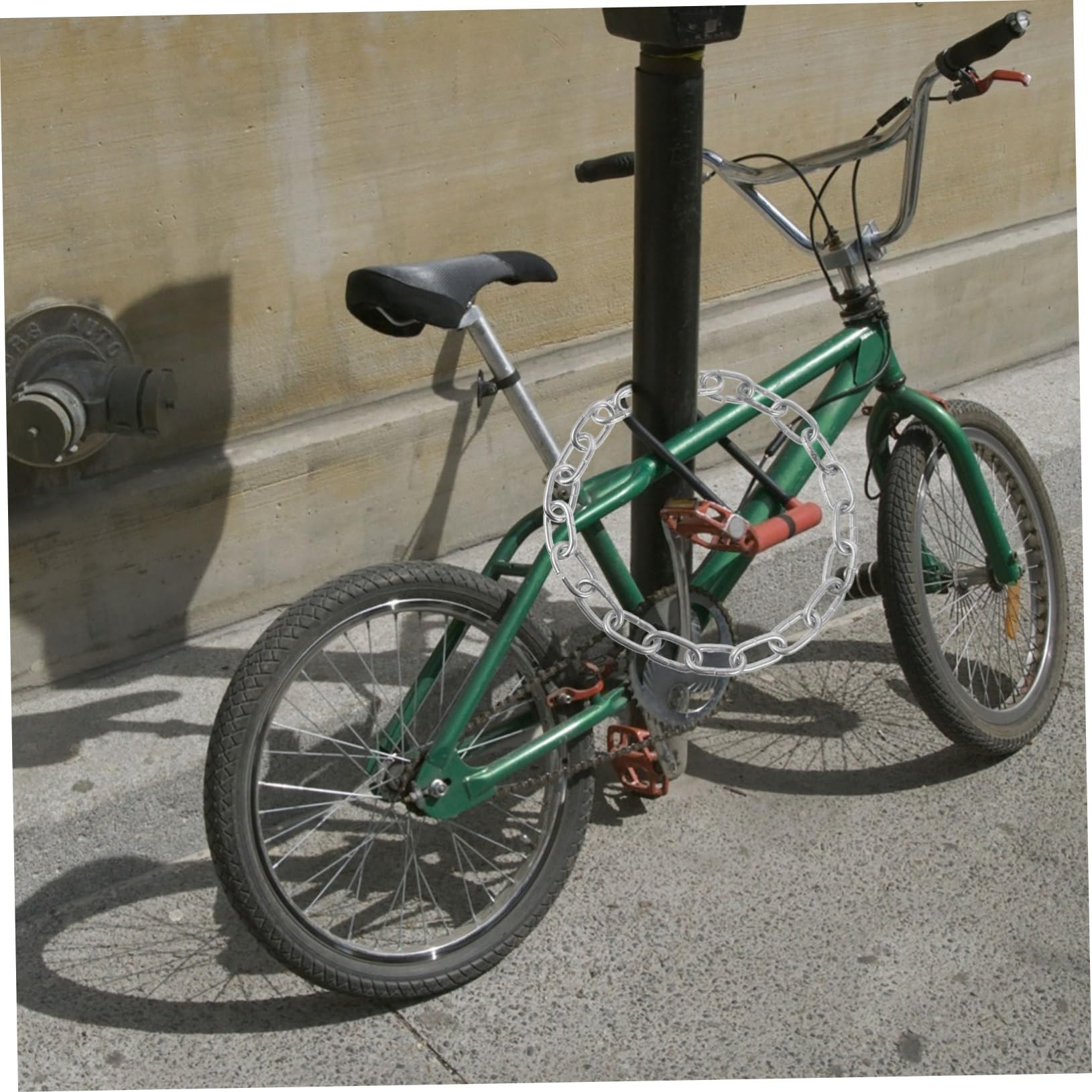 HOLIDYOYO 1Set Professional Bike Chain Heavy Duty Theft Protection for Bicycles with Thickness Includes Keys for Outdoor Cycling Motorcycle and Household Use