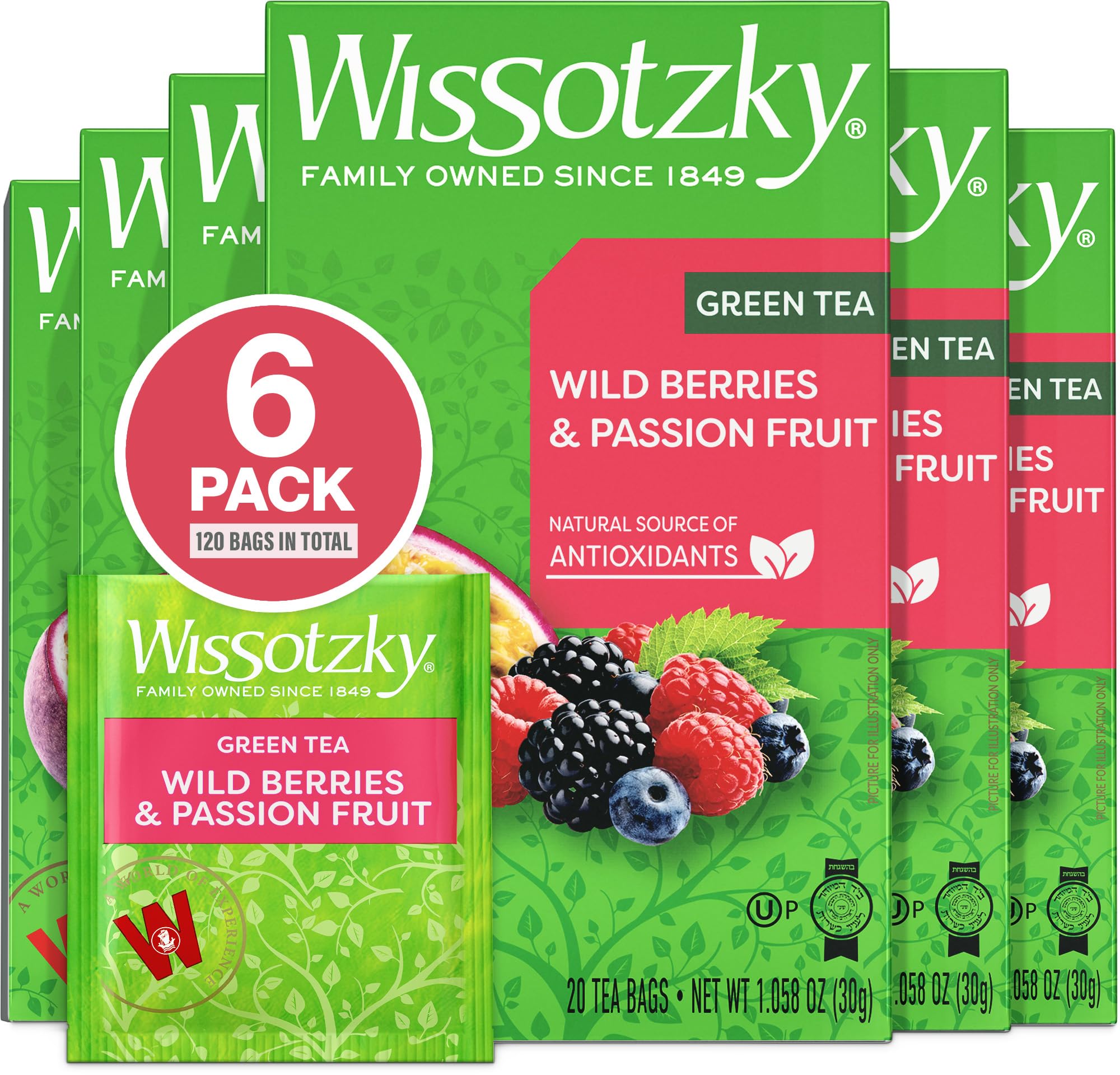 Amazon.com: Wissotzky Wild Berries & Passion Fruit Green Tea (6