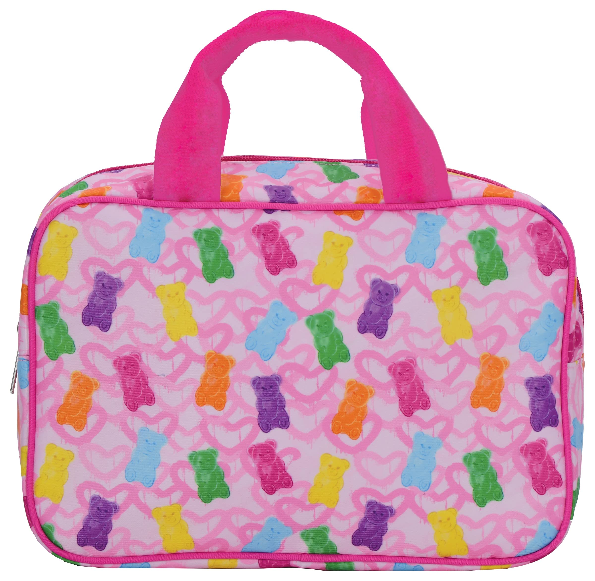iscream12.25" x 8.25" Nylon Double Handle Zippered Cosmetic Bag - Beary Sweet Gummi Bears
