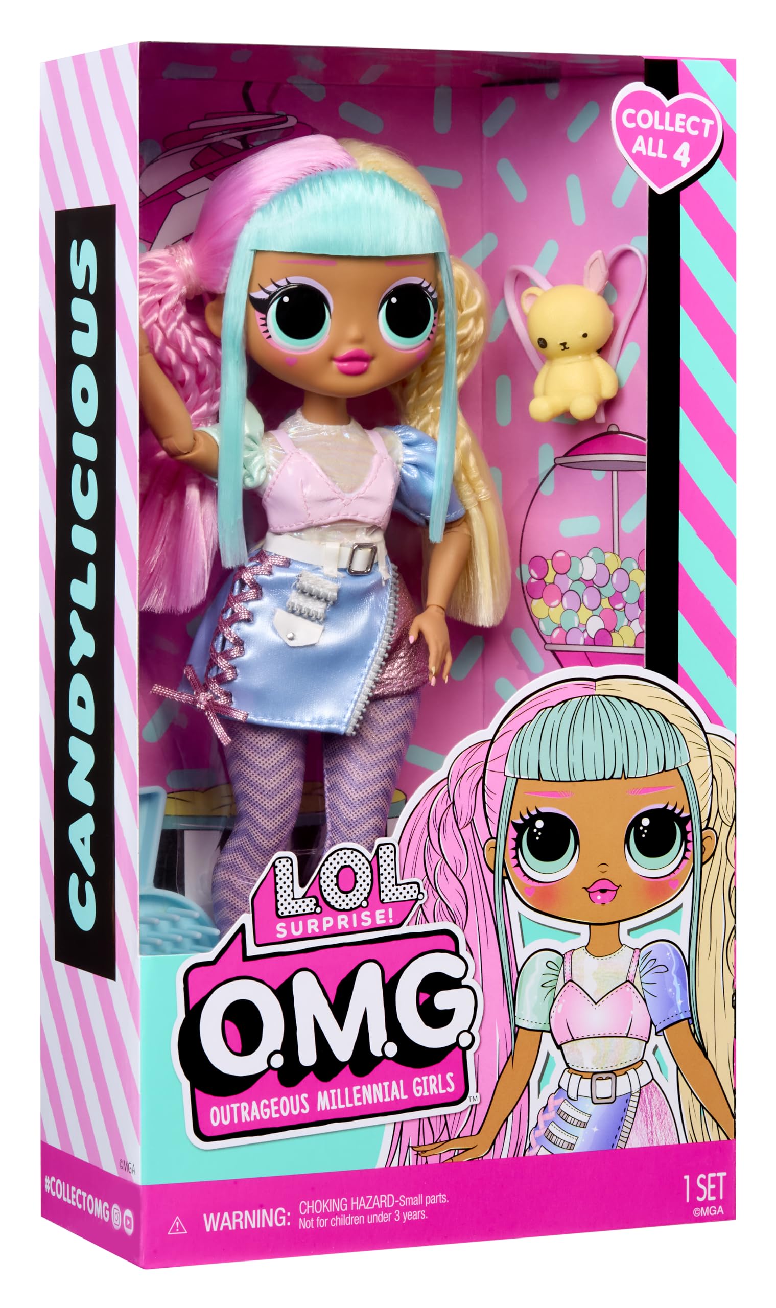 L.O.L. Surprise! OMG Doll - Candylicious - Zawiera 1 Modną Lalkę, w Zestawie Bajeczne Stroje, Zbierz Wszystkie 4