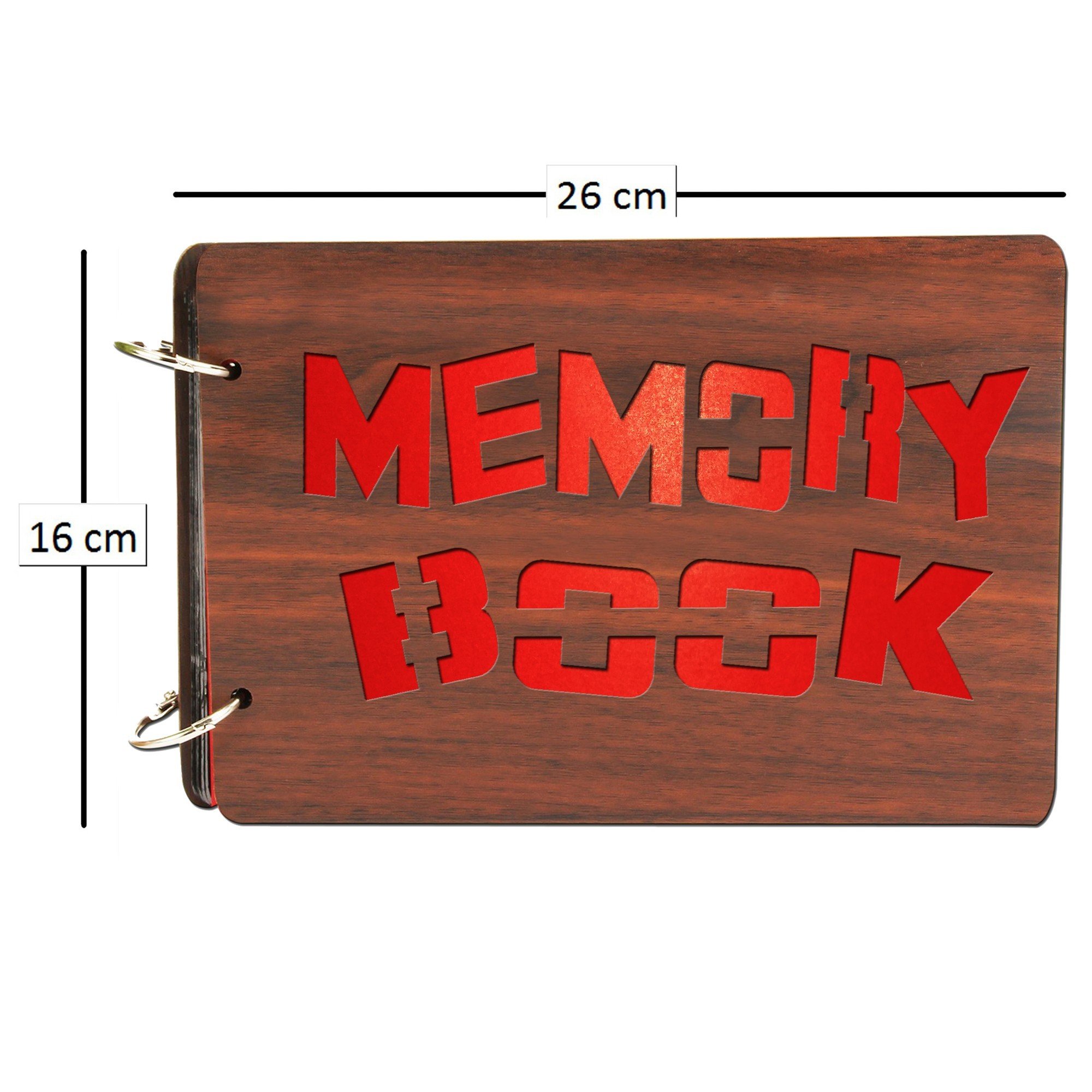 Sehaz Artworks MemoryBook Scrapbook Photo Albums For 4x6 Photos For Baby Birthdays, Couples Husband Wife Wedding Anniversary Gift (26 Cm X 16 Cm X 4 Cm, Brown) 2