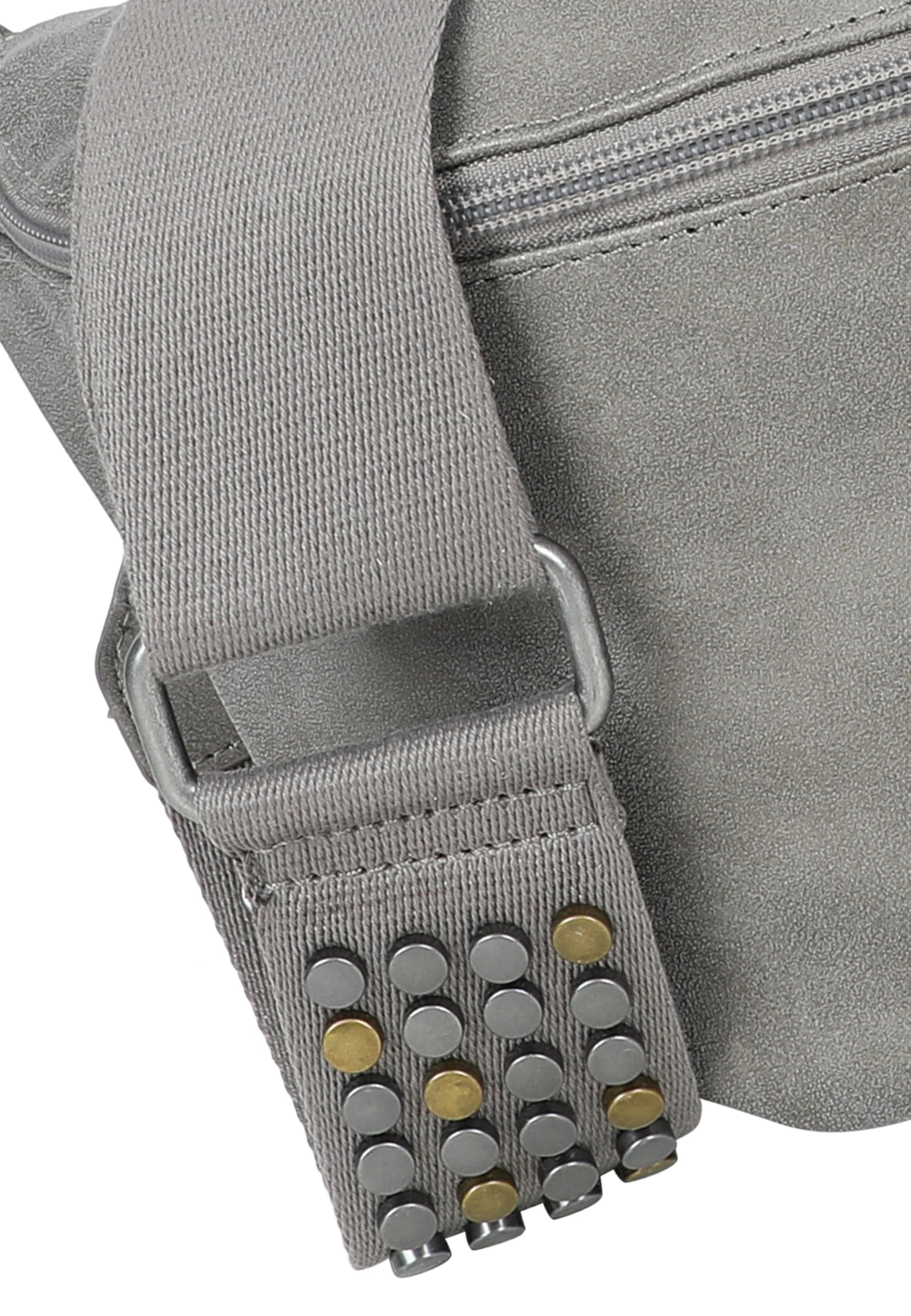 Fritzi Bum Bag Big Limited Rivet Damen Crossbody Bauchtasche Umhängetasche Freizeit Alltag Reißverschluss Lederimitat 16 x 34 x 11.5 cm, Braun