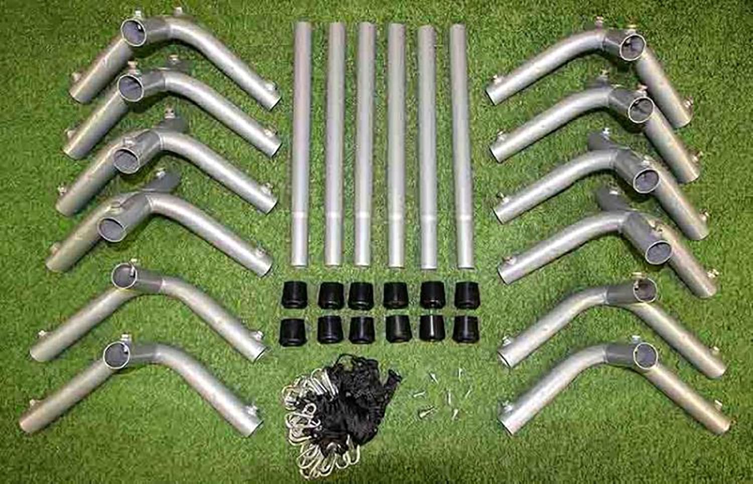 Cimarron Sports Outdoor Practice 55x12x12 1-1/2" Batting Cage Frame Corners - 10 Poles Not Included