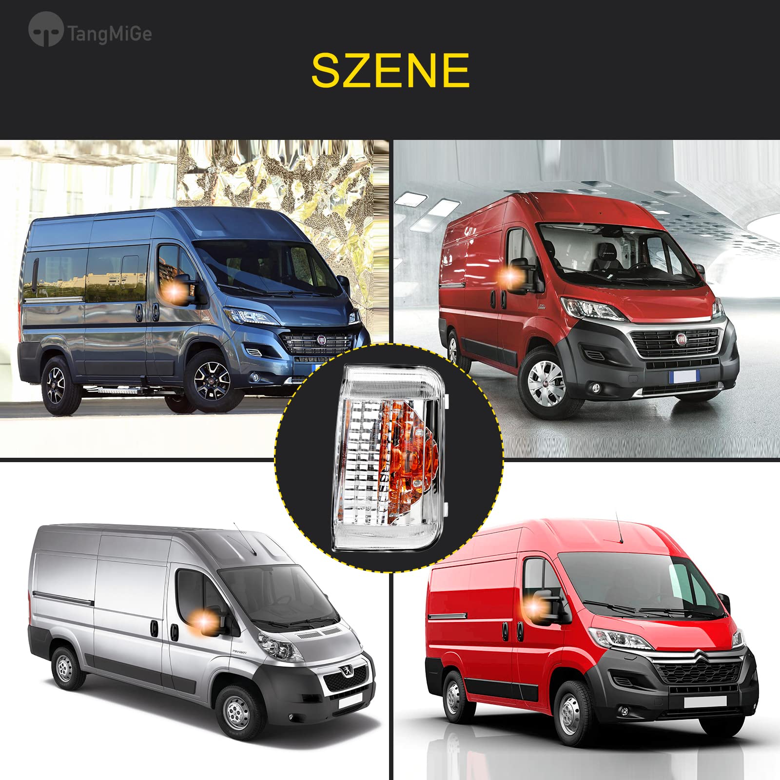 njssjd LED-Seitenmarkierungsleuchten 12-24 V für F.iat Ducato roen