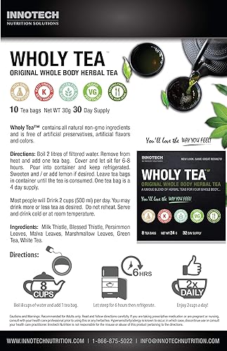 Miniatura 5 de INNOTECH NUTRICIÓN Té integral Original - 8 unidades (suministro de 1 mes)