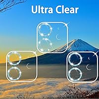 Vista 178 de 3 Pack Tempered Glass Camera Lens Protector for iPhone 12 6.1", Ultra HD, 9H Hardness, Anti-Scratch, Case Friendly, Easy to Install