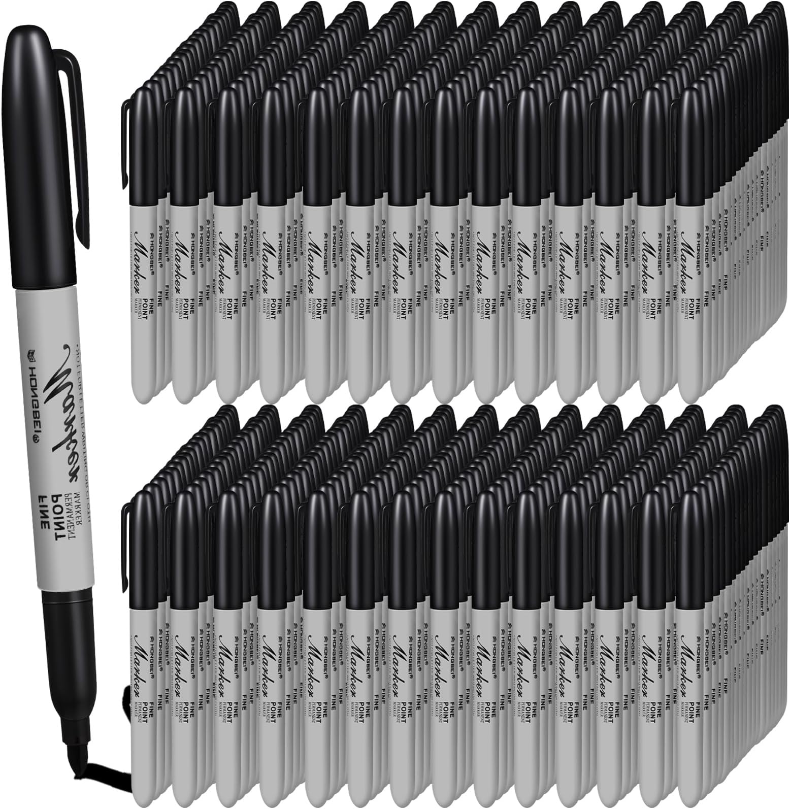Black Sharpie Bulk LAZGOL Ultra Fine Permanent Marker Bulk, 60