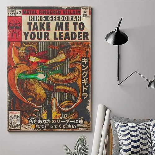 Miniatura 6 de MF Doom - Póster de rapero hip-hop, cómic, portada de álbum, pósteres para habitación, estética, arte de pared, decoración de dormitorio, 12 x 18
