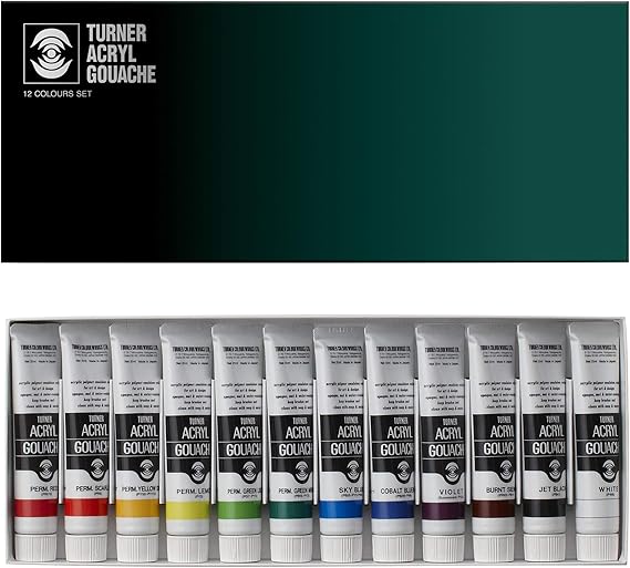 Turner Acrylic Paint Set Artist Acryl Gouache Super