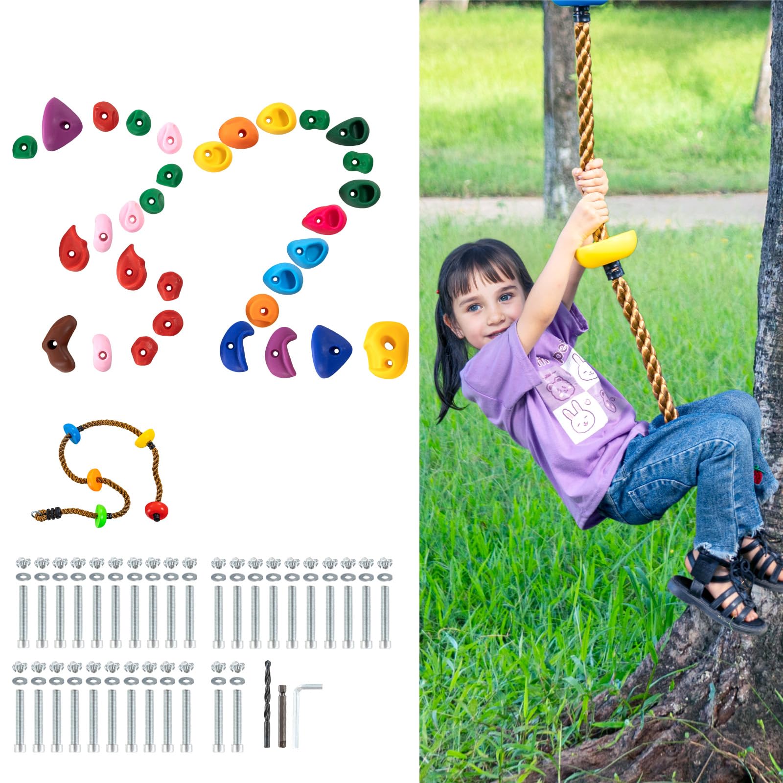 Rock Climbing Holds for Kids and Adults