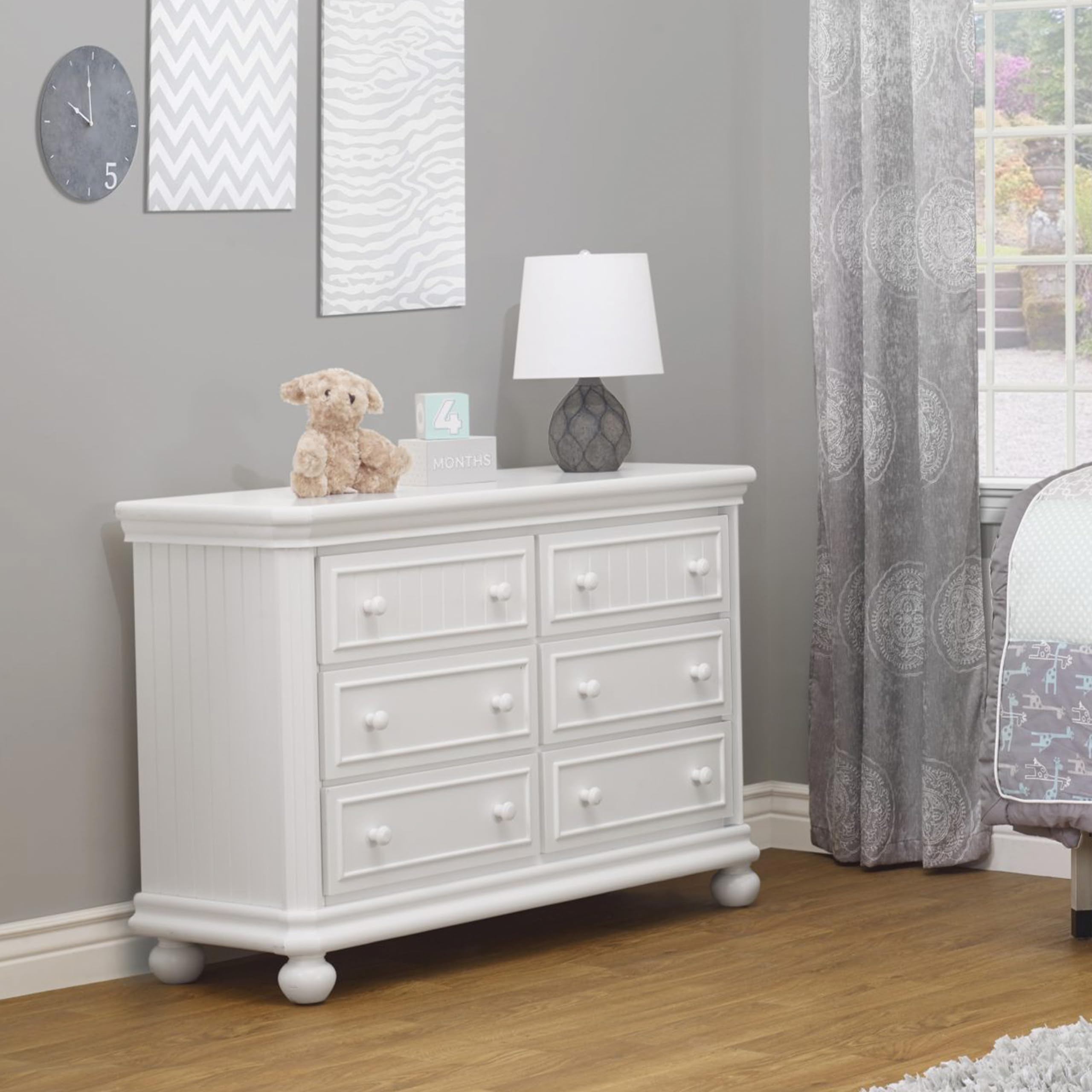 Sorelle Finley RTA 6 Drawer Double Dresser