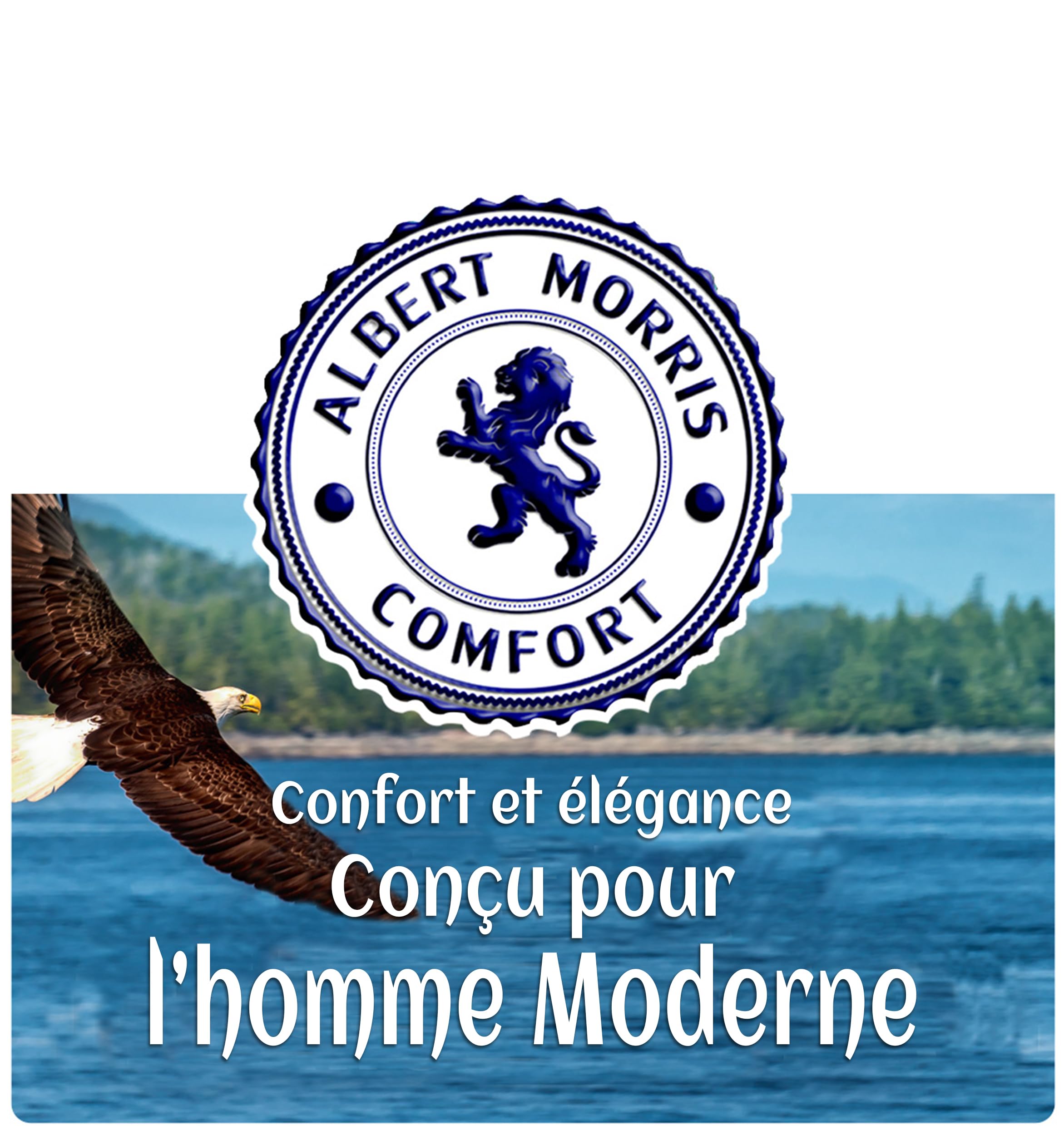 Albert Morris Polo Shirts pour Homme - Manches Courtes, Respirant, Séchage Rapide, Protection UV, Coupe Classique, Été Golf, Style Sportif Business Décontracté