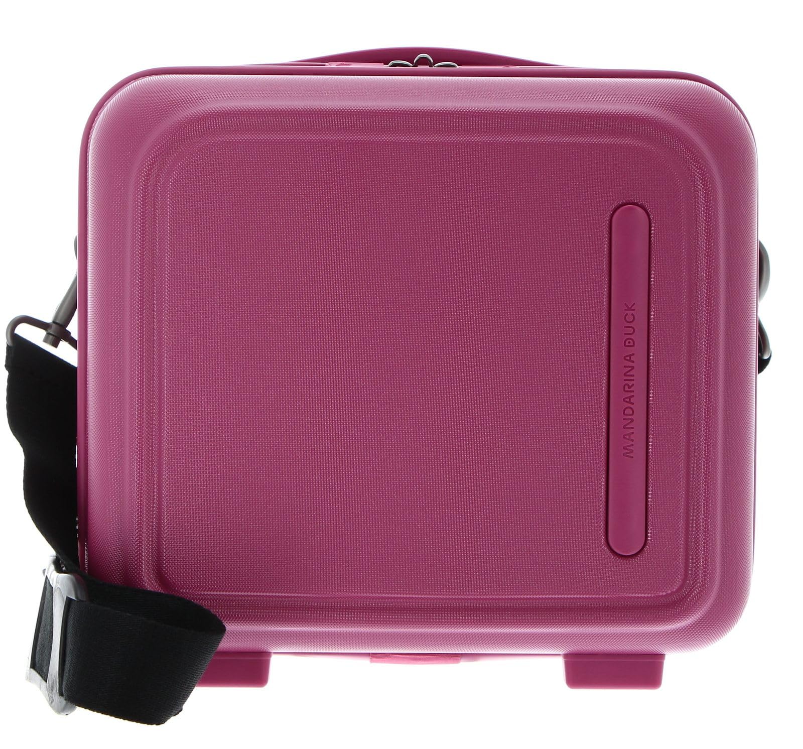 Kuferek z logo + Beauty CASE, Red Violet, Beauty case rigido z poliwęglanu