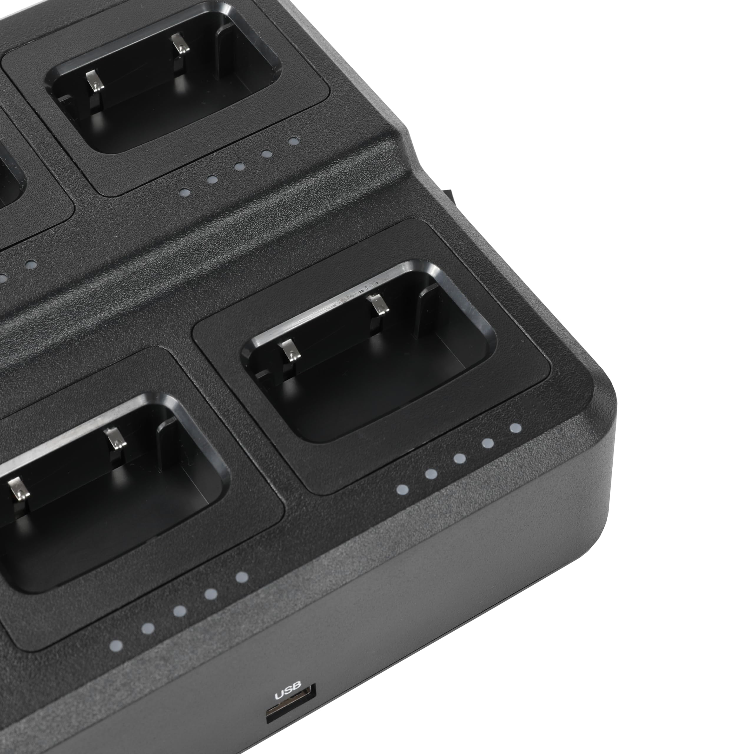 HESENATE HT66 16 Channels PMR446 Licencia Libre Radio Bidireccional | con Cargador de 6 Vias,Walkies Profesionales,Soporta VOX Manos Libres,para Restaurant Hotel