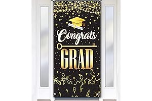 KatchOn Congrats Grad Door Banner - Perfect Graduation Decorations for Class of 2024