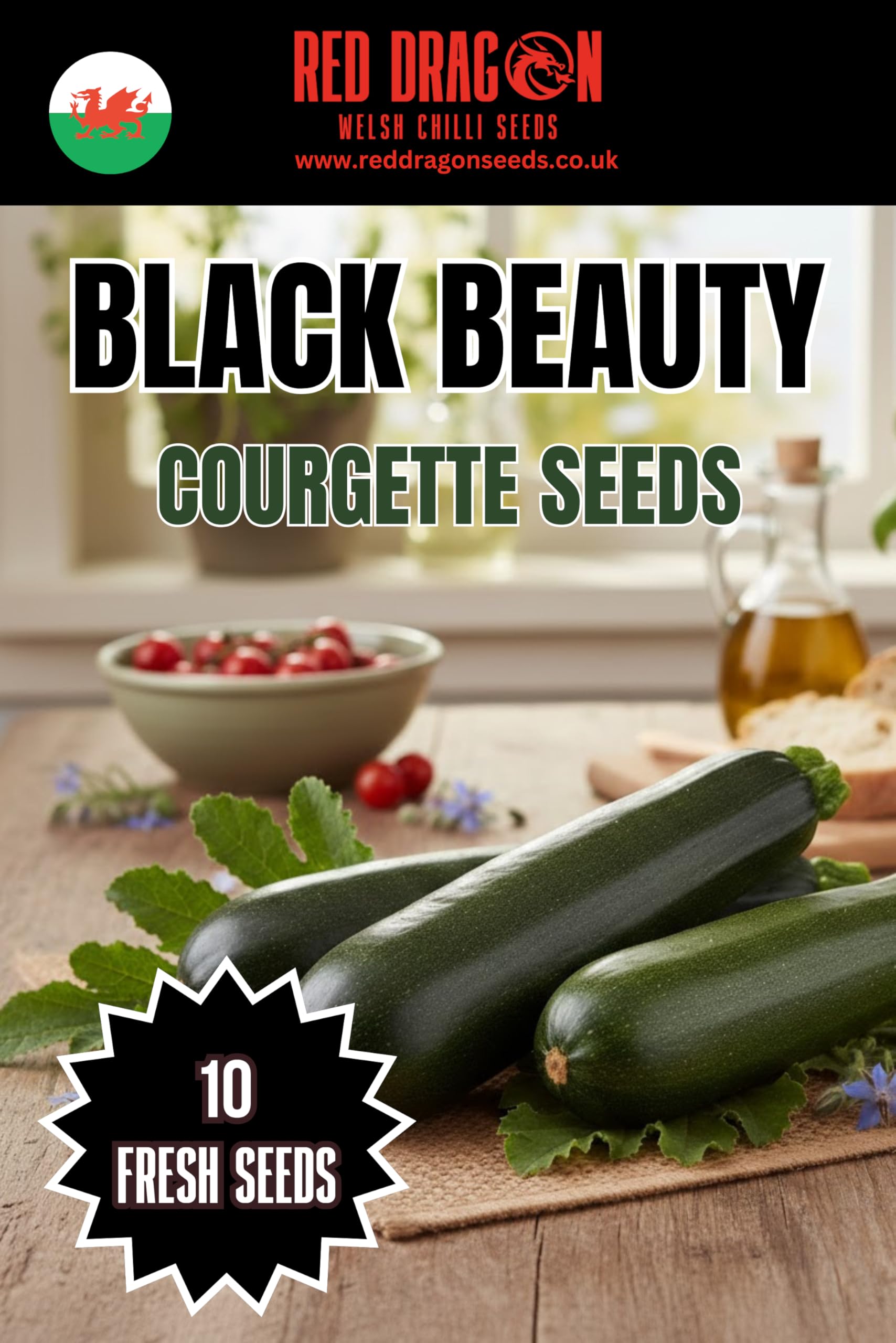 Goldena Courgette Seeds – Bright Yellow Courgette – Sweet Tender Fruits, Easy to Grow – Ideal for Gardens & Raised Beds - 2