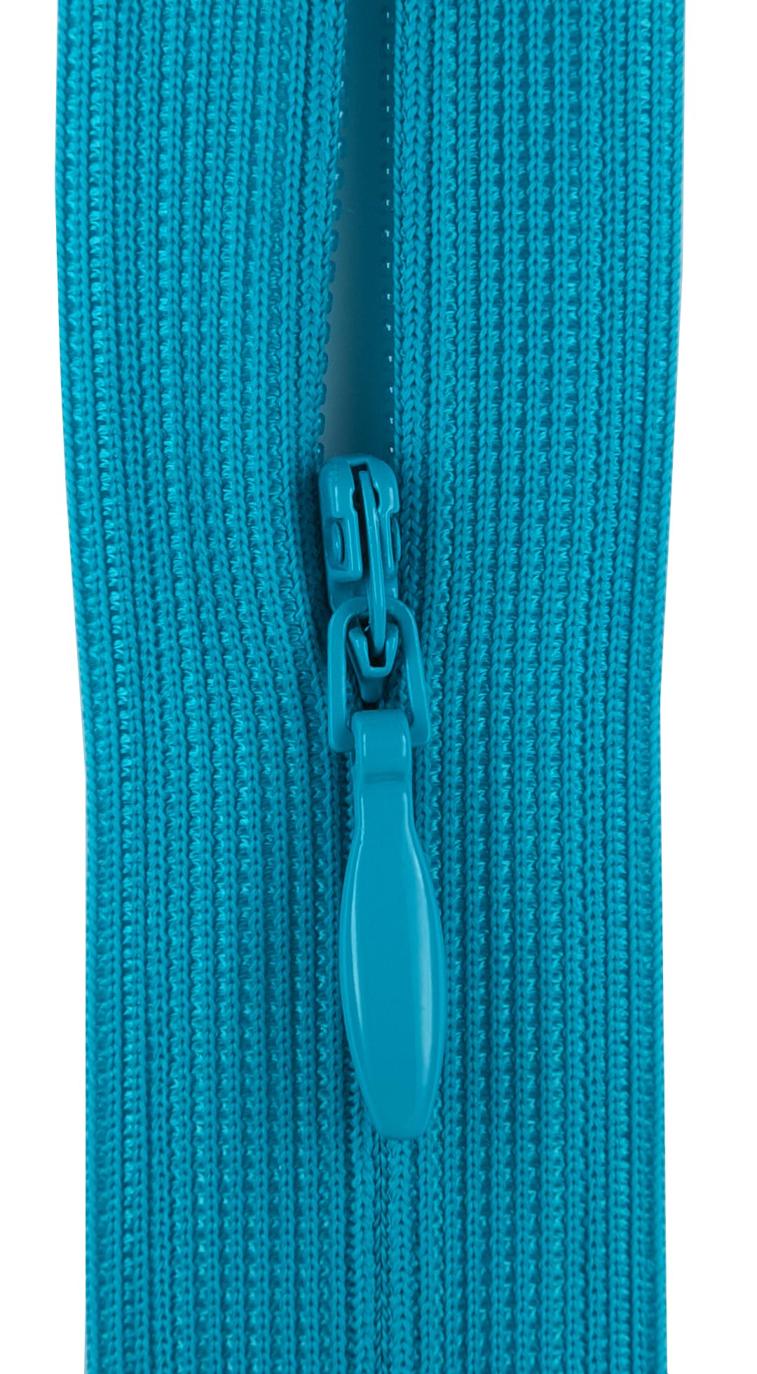 #3 Flexi Invisible Close-End Zip, Pack of 5 (Aqua to Teal Blue, 22 inch) - Image 3
