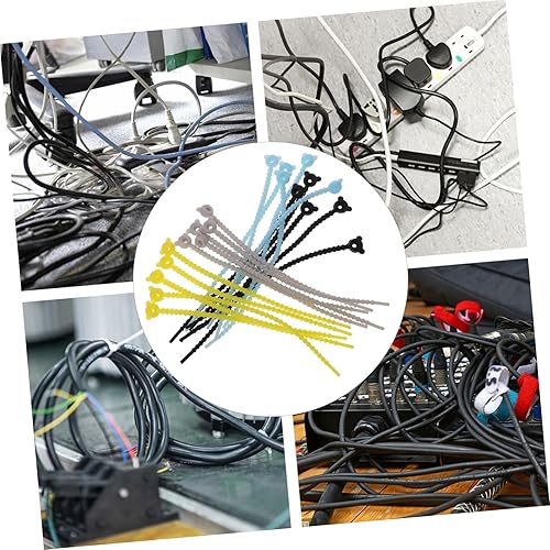 Miniatura 2 de 20Pcs Reusable Silicone Cord Wraps Cute Data Cable Organizer for Desktop Mixed Styles for Charging Cords Headphones and USB Cables Tidy Up Your Space