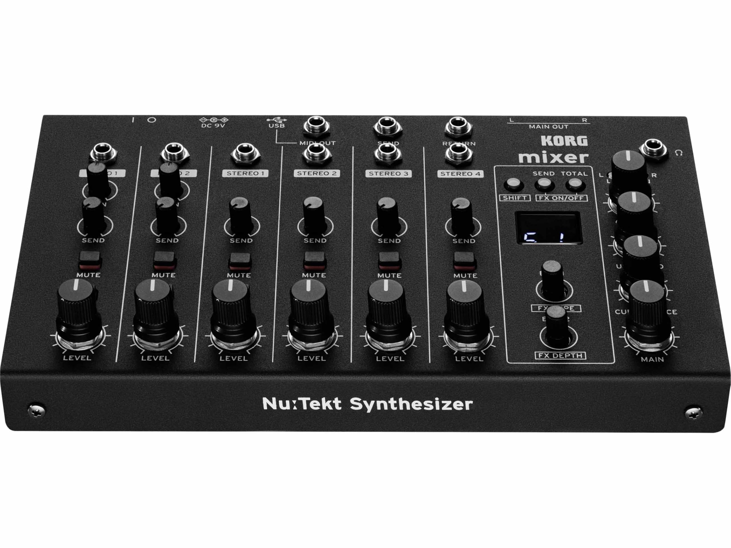 Korg Nu:Tekt NTS-4 Mixer - Kit fai-da-te Mixer Audio Professionale a 6 Canali e Interfaccia Audio con Effetti