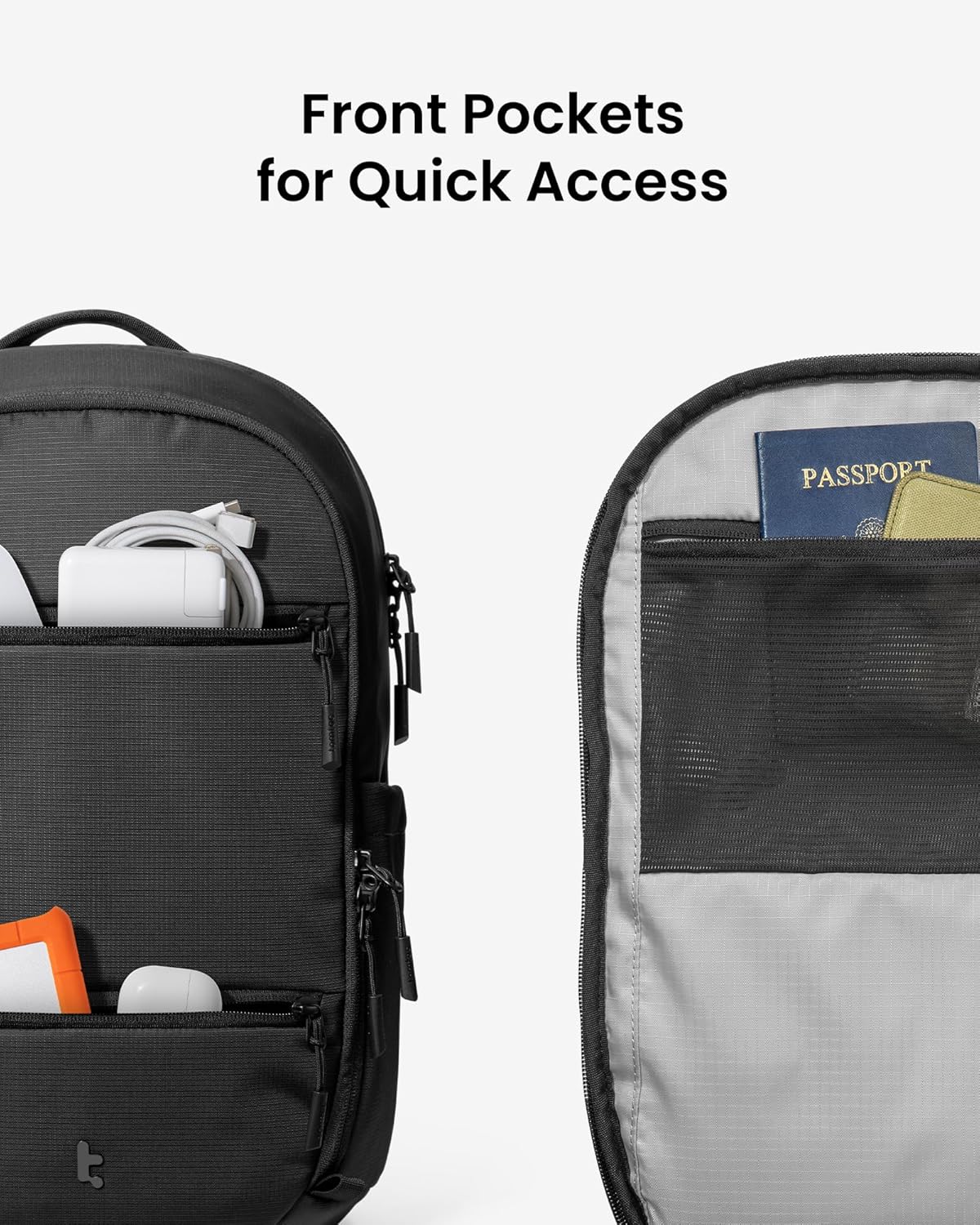 tomtoc 16-Inch Laptop Backpack, 22L Lightweight Daypack, Protective Organised Work Bag for Office, Daily Commute, Weekends & Everyday Carry - Image 6