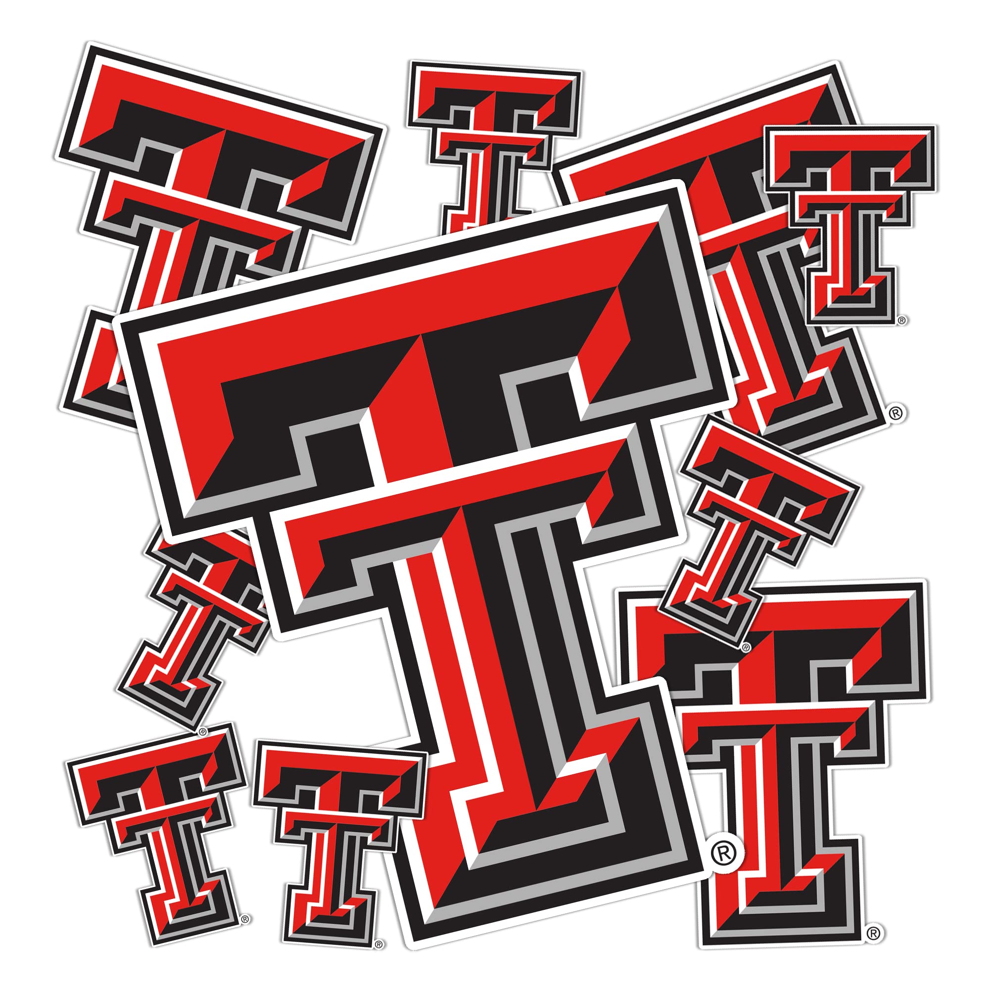 Desert Cactus Texas Tech University Sticker TTU Red Raiders Vinyl Decals Laptop Water Bottle Car Scrapbook Sheet T3 (Type 3-1)