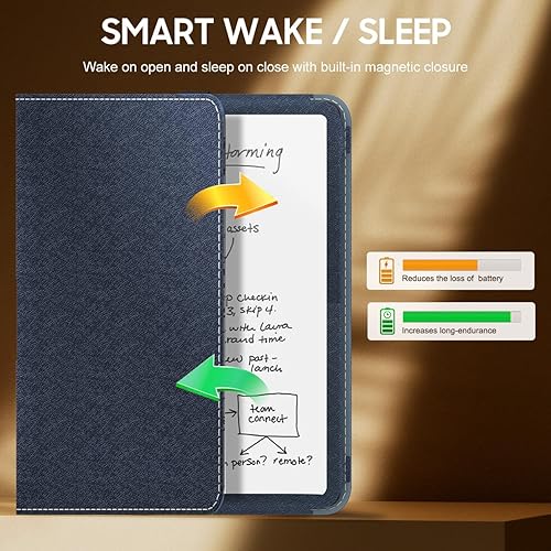 Miniatura 5 de MoKo Funda para Kindle Scribe de 10.2" de 1 generación  versión 2022, funda delgada de poliuretano con encendido y apagado automático para Kindle